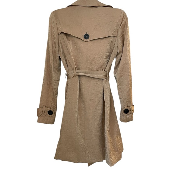 Boston Proper Trench Coat with Sheen, Small - Picture 2 of 7